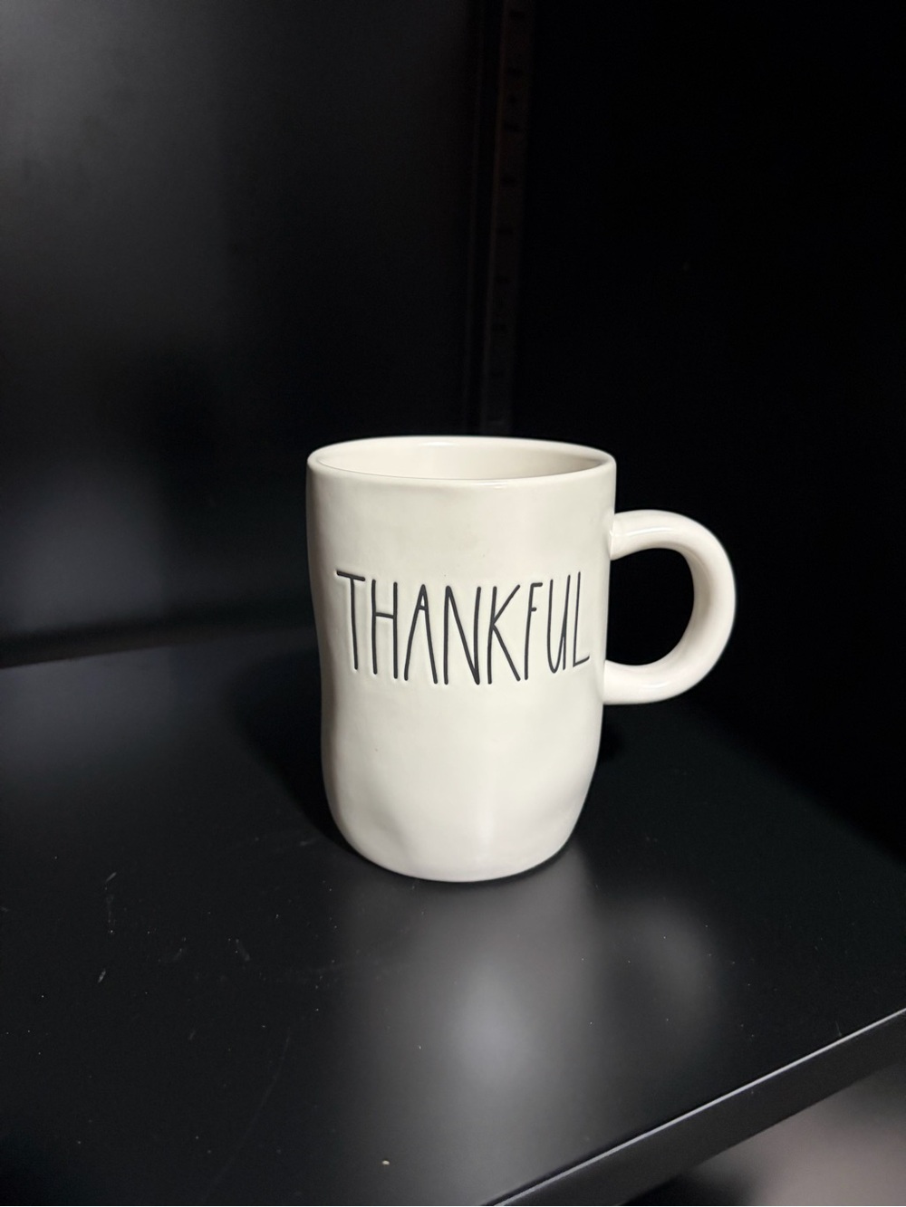 Thankful White Ceramic Mug - Classic Home Dining